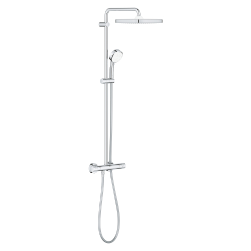 Grohe Tempesta Cosmopolitan System 250 Cube Duvara Monte Termostatik Bataryalı Duş Sistemi - 26689000 - 2