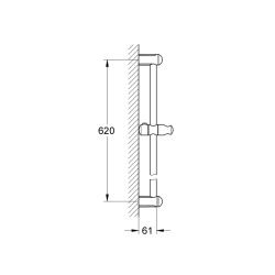 Grohe Tempesta Duş Sürgüsü, 600 Mm - 27523000 - 2