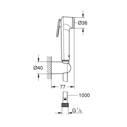 Grohe Tempesta - F Taharet Spreyi 30 Duş Seti - 26352000 - 2