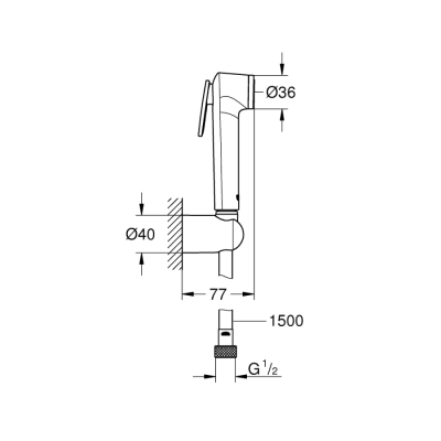 Grohe Tempesta-F Taharet Spreyi 30 Duş Seti - 26353000 - 2