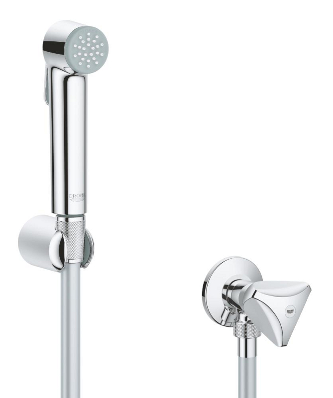 Grohe Tempesta-F Taharet Spreyi 30 Duvardan Askılı Set 1 Akışlı, Ara Musluk İle Birlikte - 26357000 - 1