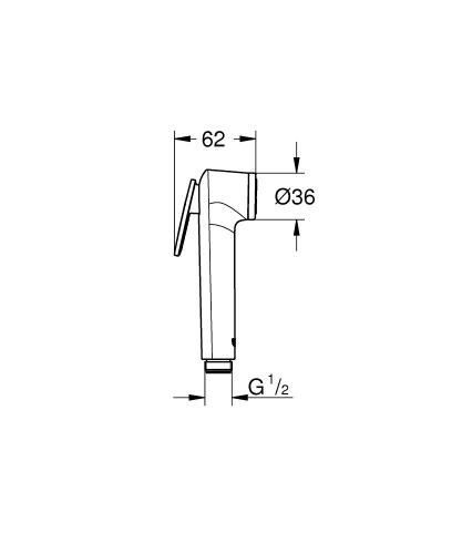 Grohe Tempesta-F Taharet Spreyi 30 El Duşu 1 Akışlı - 27512001 - 3