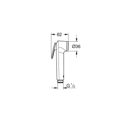 Grohe Tempesta-F Taharet Spreyi 30 El Duşu 1 Akışlı - 27512001 - 2