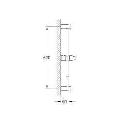 Grohe Tempesta Rustic Duş Sürgüsü, 600 Mm - 27519000 - 2