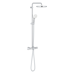 Grohe Tempesta System 250 Cube Duvara Monte Termostatik Bataryalı Duş Sistemi - 26691001 - GROHE