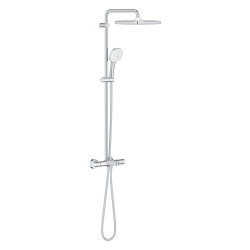 Grohe Tempesta System 250 Cube Duvara Monte Termostatik Bataryalı Duş Sistemi - 26975001 - GROHE