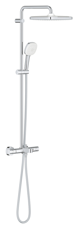 Grohe Tempesta System 250 Cube Duvara Monte Termostatik Bataryalı Duş Sistemi - 26975001 - 1