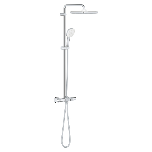 Grohe Tempesta System 250 Cube Duvara Monte Termostatik Bataryalı Duş Sistemi - 26975001 - 2