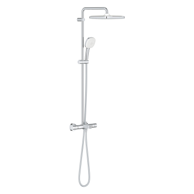 Grohe Tempesta System 250 Cube Duvara Monte Termostatik Bataryalı Duş Sistemi - 26975001 - 1