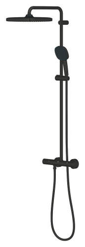 Grohe Tempesta System 250 Cube Duvara Monte Termostatik Bataryalı Duş Sistemi Mat Siyah - 266892431 - 3