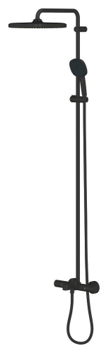 Grohe Tempesta System 250 Cube Duvara Monte Termostatik Bataryalı Duş Sistemi Mat Siyah - 266912431 - 3