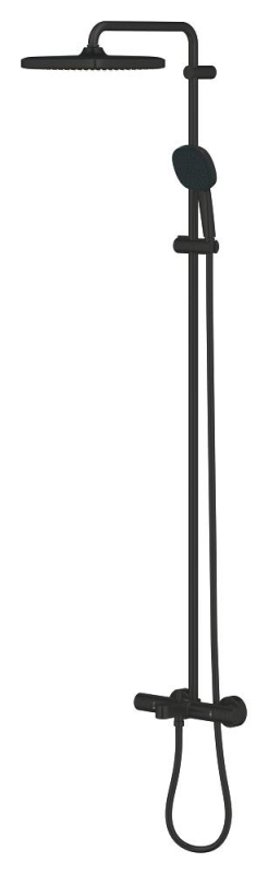 Grohe Tempesta System 250 Cube Duvara Monte Termostatik Bataryalı Duş Sistemi Mat Siyah - 266912431 - 3