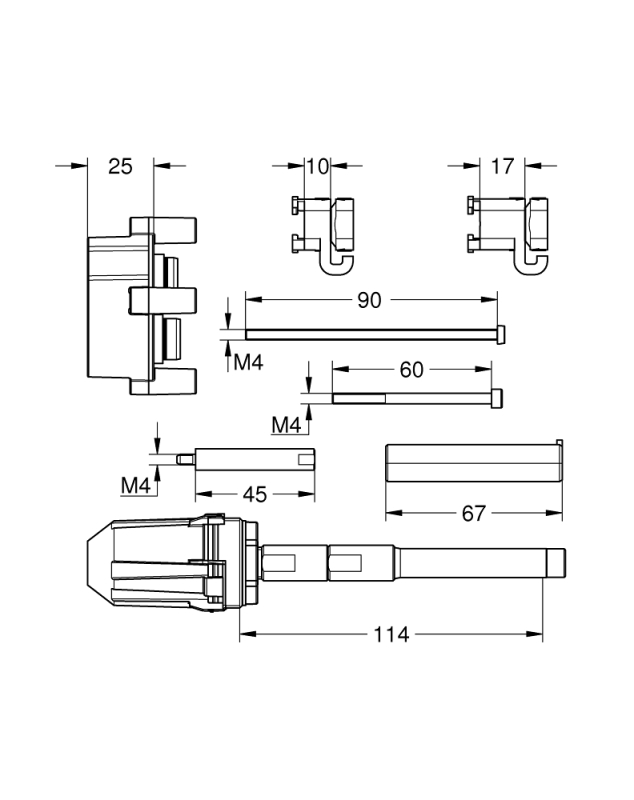 Grohe Universal Uzatma Seti, 50 Mm - 14057000 - 3
