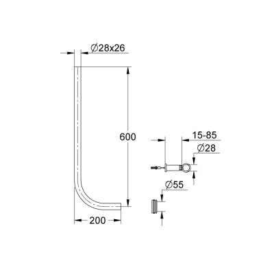 Grohe Yıkama Borusu - 37107000 - 2