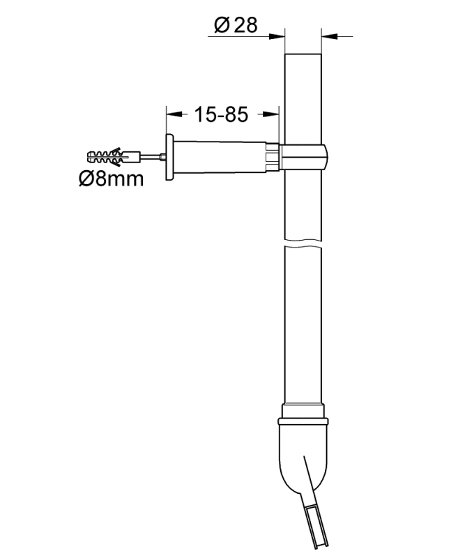Grohe Yıkama Borusu Seti - 42041000 - 3