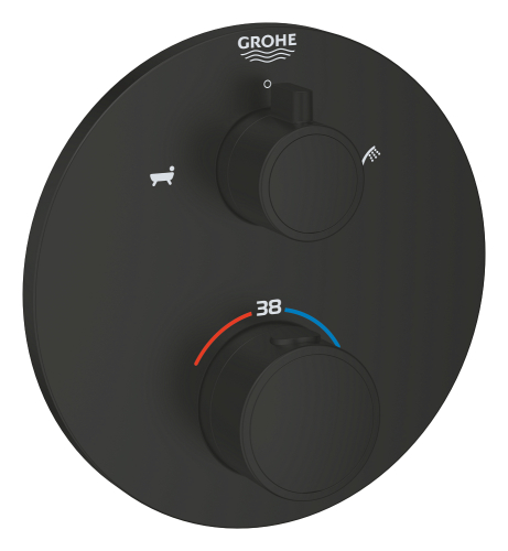 Grohtherm Çift yönlü ankastre termostatik banyo bataryası - 1022102430 - 1