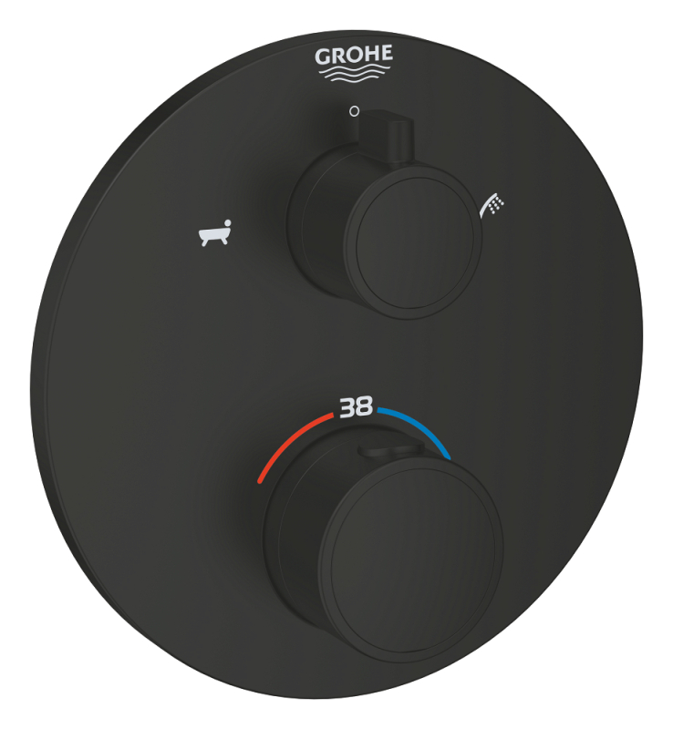 Grohtherm Çift yönlü ankastre termostatik banyo bataryası - 1022102430 - 1