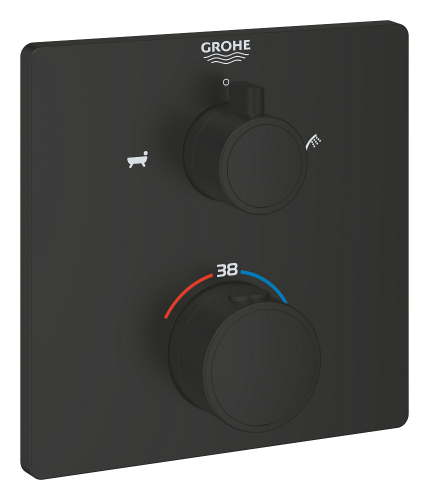Grohtherm Çift Yönlü Ankastre Termostatik Banyo Bataryası - 1022112430 - 1