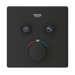 Grohtherm SmartControl Çift valfli akış kontrollü, ankastre termostatik duş bataryası - 102166KF00 - 1