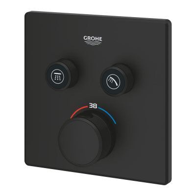 Grohtherm SmartControl Çift valfli akış kontrollü, ankastre termostatik duş bataryası - 102166KF00 - 2