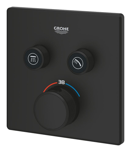 Grohtherm SmartControl Çift valfli akış kontrollü, ankastre termostatik duş bataryası - 102166KF00 - 4