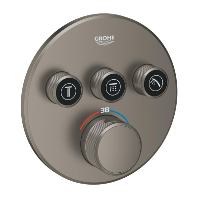 Grohtherm SmartControl Üç valfli akış kontrollü, ankastre termostatik duş bataryası - 29121MG0 - 1
