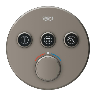 Grohtherm SmartControl Üç valfli akış kontrollü, ankastre termostatik duş bataryası - 29121MG0 - 3