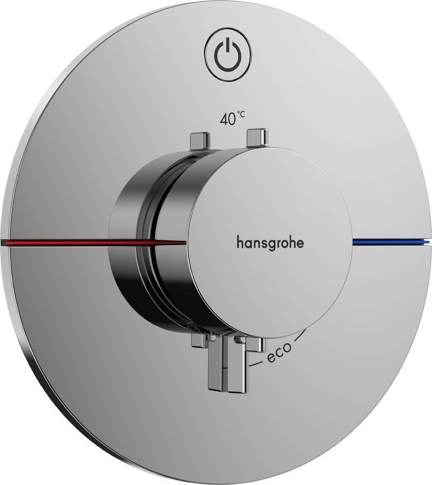 Hansgrohe 1 işlevli ankastre kurulum için RainSelect Comfort S Termostat - 15553000 - 2