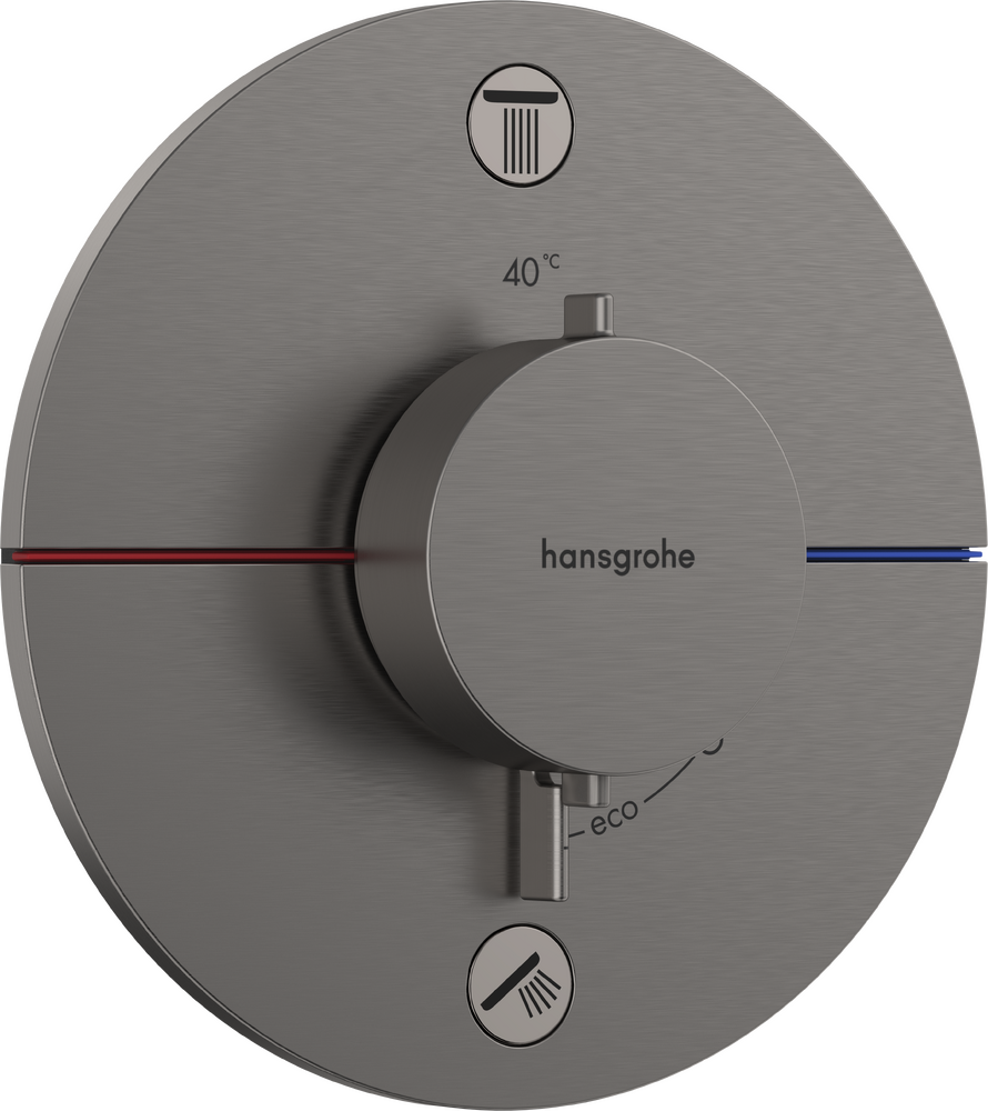 Hansgrohe 2 fonksiyona yönelik ankastre kurulum için RainSelect Comfort S Termostat - 15554340 - 1