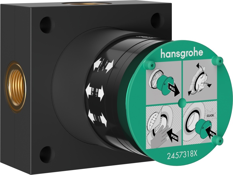 Hansgrohe 2jet tepe duşu için temel set - 24573180 - 1