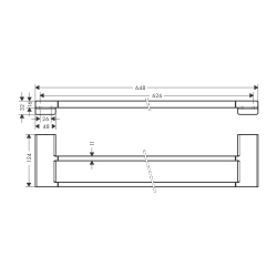 HansGrohe Addstoris İkili Havluluk - 41743000 - 2