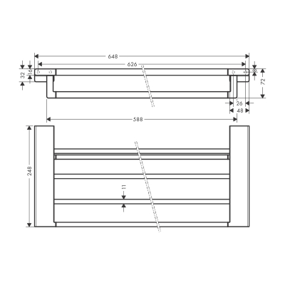 HansGrohe Addstoris Raflı Havluluk - 41751340 - 2