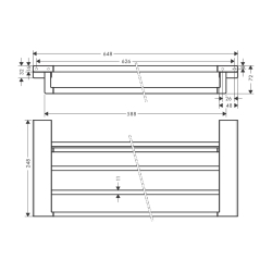 HansGrohe Addstoris Raflı Havluluk - 41751990 - 2