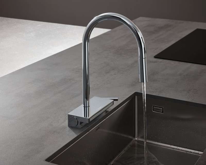 HansGrohe Aquno Select M81 Tek Kollu Eviye Bataryası 170, Çekilebilir El Duşu, 3Jet, Sbox - 73831000 - 5