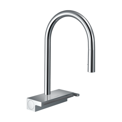 HansGrohe Aquno Select M81 Tek Kollu Eviye Bataryası 170, Çekilebilir El Duşu, 3Jet, Sbox - 73831000 - 1