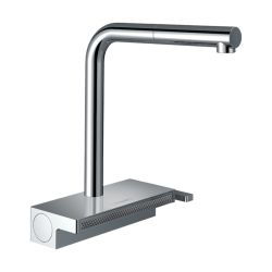 HansGrohe Aquno Select M81 Tek Kollu Eviye Bataryası 250, Çekilebilir Gaga, 2Jet - 73836000 