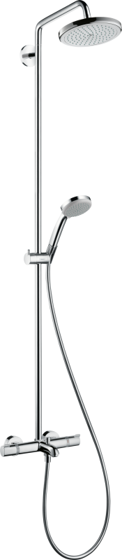 HansGrohe Croma Duş Kolonu 220 1 Jet, Banyo Termostatı İle - 27223000 - 1