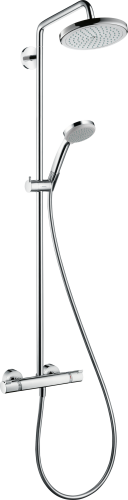 HansGrohe Croma Duş Kolonu 220 1 Jet, Ecosmart. 9 Lt/Dk, Termostat İle - 27188000 - HANSGROHE