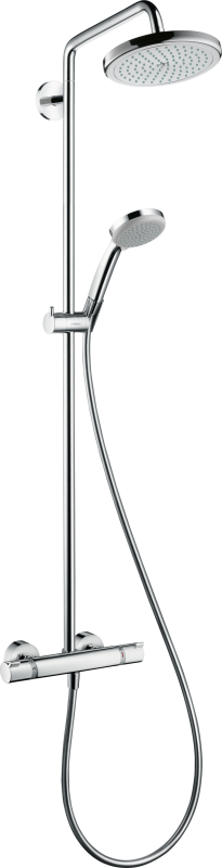 HansGrohe Croma Duş Kolonu 220 1 Jet, Ecosmart. 9 Lt/Dk, Termostat İle - 27188000 - 1