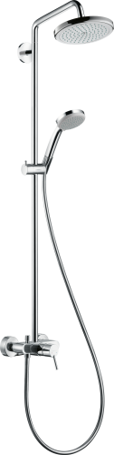 HansGrohe Croma Duş Kolonu 220 1 Jet, Tek Kollu Batarya İle - 27222000 - HANSGROHE