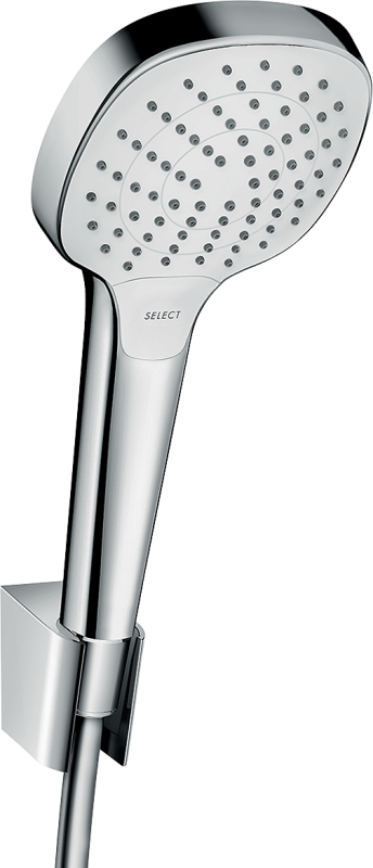 HansGrohe Croma Select E Duş Askı Seti Vario, 125 Cm Duş Hortumu İle - 26425400 - 1