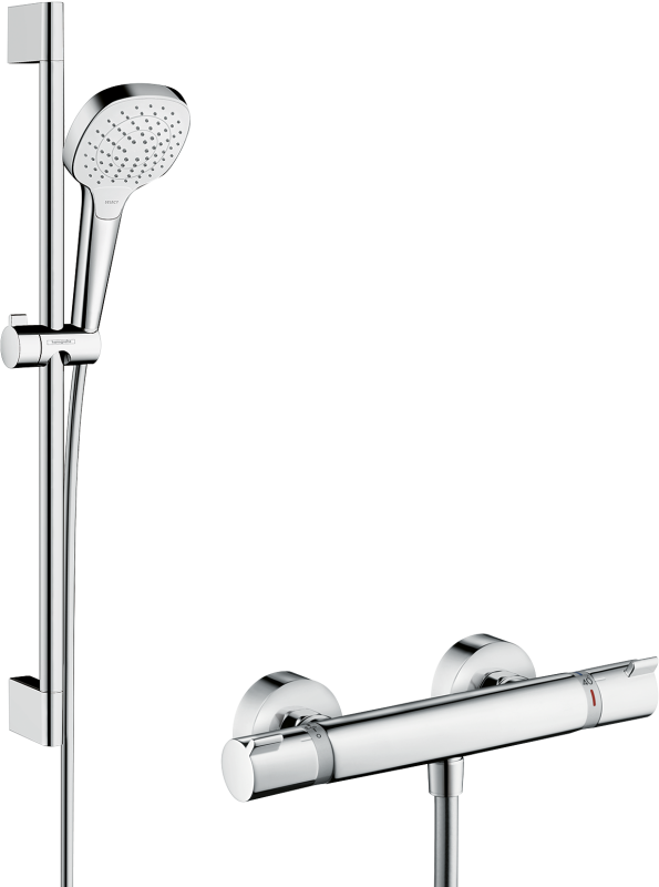 HansGrohe Croma Select E Duş Seti Vario, 65 Cm Duş Barı İle - 26582400 - 2