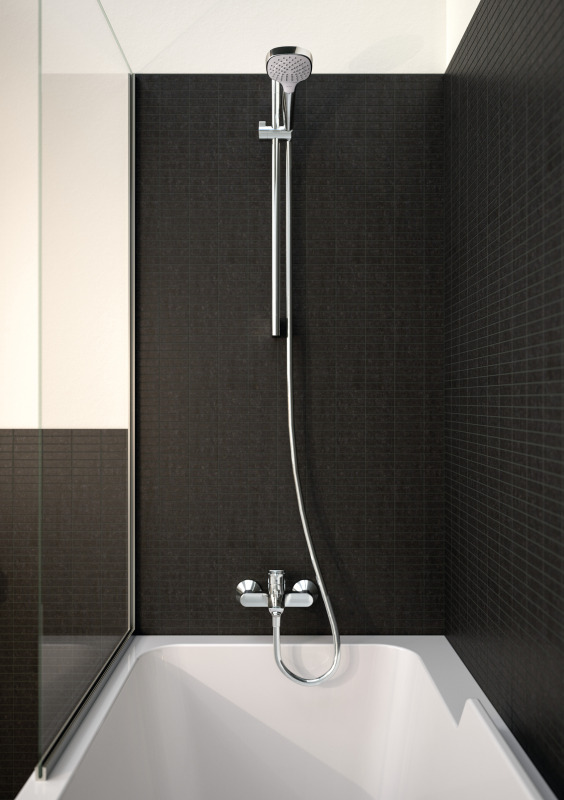 HansGrohe Croma Select E Duş Seti Vario, Ecosmart, 9 Lt/Dk, 65 Cm Duş Barı İle - 26583400 - 2