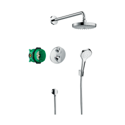 HansGrohe Croma Select S Ankastre Duş Sistemi Ecostat S Termostat İle - 27295000 - 1