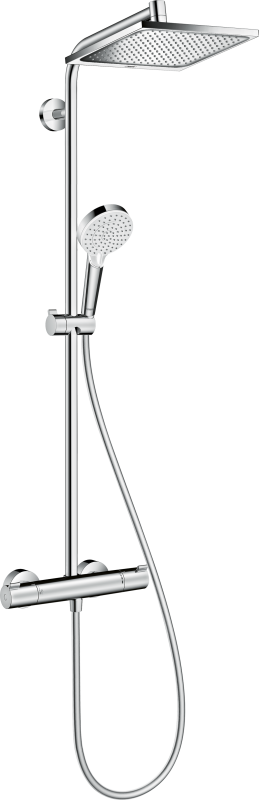 HansGrohe Crometta E Duş Kolonu 240 1 Jet, Ecosmart, Termostat İle - 27281000 - 1