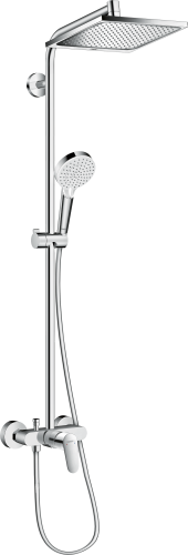 HansGrohe Crometta E Duş Kolonu 240 1 Jet, Tek Kollu Batarya İle - 27284000 - HANSGROHE