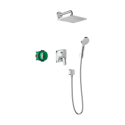 HansGrohe Crometta E Duş Sistemi 240 1Jet Tek Kollu Batarya İle - 27957000 - HANSGROHE