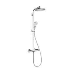 HansGrohe Crometta S Duş Kolonu 240 1 Jet, Ecosmart, Termostat İle - 27268000 - 1