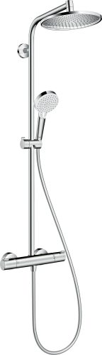 HansGrohe Crometta S Duş Kolonu 240 1 Jet, Ecosmart, Termostat İle - 27268000 - 1