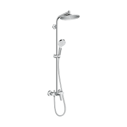 HansGrohe Crometta S Duş Kolonu 240 1 Jet, Tek Kollu Batarya İle - 27269000 - HANSGROHE